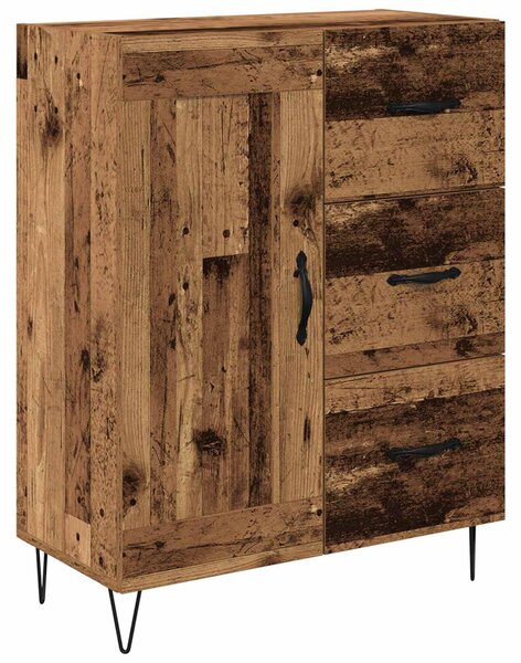 Servírovacia skriňa so zásuvkou Staré drevo 69,5 x 34 x 90 cm
