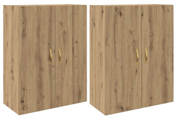 Nástenná skrinka Nástenný 2 pcs Remeselný dub 69,5 x 34 x 90 cm