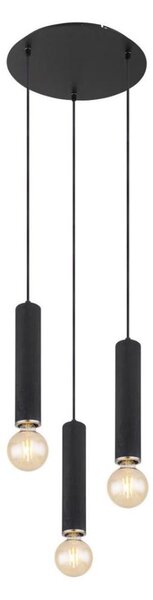 Globo 15499-3H - Luster na lanku MARION 3xE27/60W/230V čierne drevo