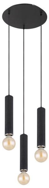 Globo 15499-3H - Luster na lanku MARION 3xE27/60W/230V čierne drevo