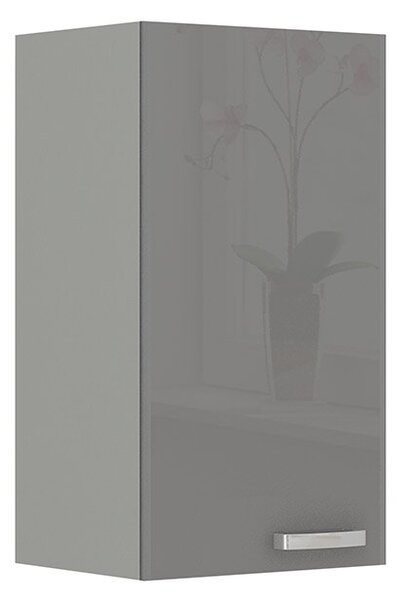 Mirjan24 Závesná horná skrinka Multiline 40 G-72 F, Farby: šedý / biely lesk 5902928216561