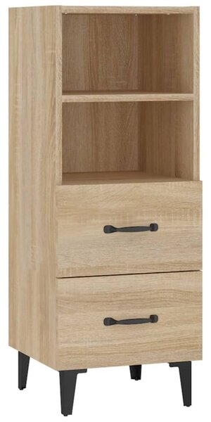 Komoda vo farbe dubu sonoma 34,5x34x90 cm spracované drevo