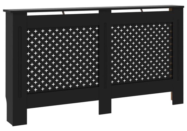 Kryt na radiátor čierny 152x19x81,5 cm MDF