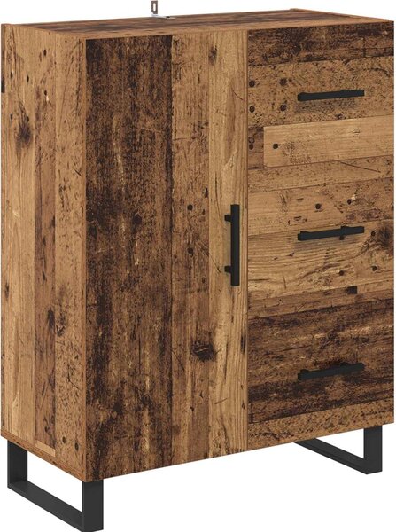 Servírovacia skriňa so zásuvkou Staré drevo 69,5 x 34 x 90 cm