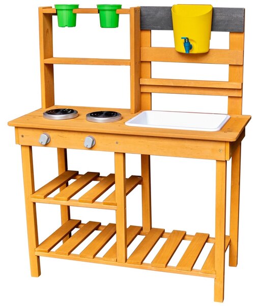 2Kids Toys Drevená záhradná kuchyňa s drezom