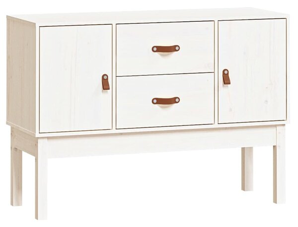Komoda biela 110x40x78 cm borovicový masív