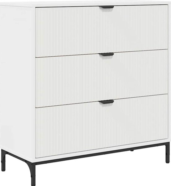 Servírovacia skriňa Biela 79,5 x 33 x 82 cm Kompozitné drevo