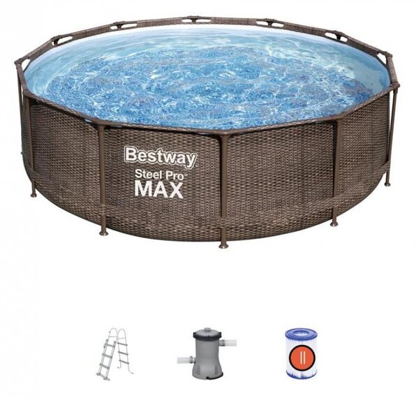 Bestway® Záhradný bazén Bestway 56709 Steel Pro MAX 3.66m x 1.00m Pool Set 8050128 - Bazén