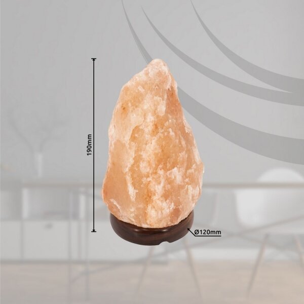 Globo 28300B - Soľná lampa STONE 1xE14/15W/230V