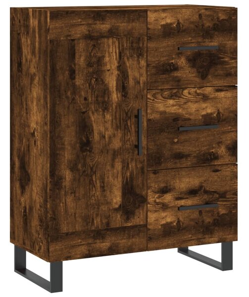 Komoda dymový dub 69,5x34x90 cm kompozitné drevo