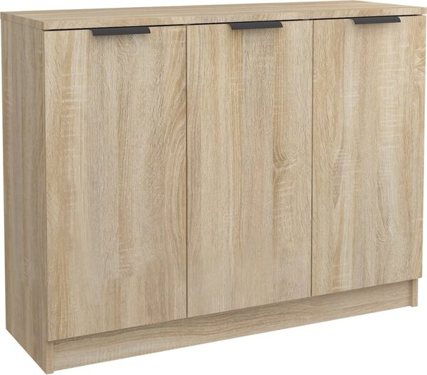 Komoda farba dubu sonoma 90,5x30x70 cm spracované drevo
