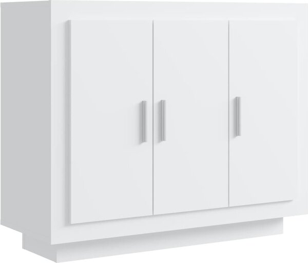 Komoda biela 92x35x75 cm spracované drevo