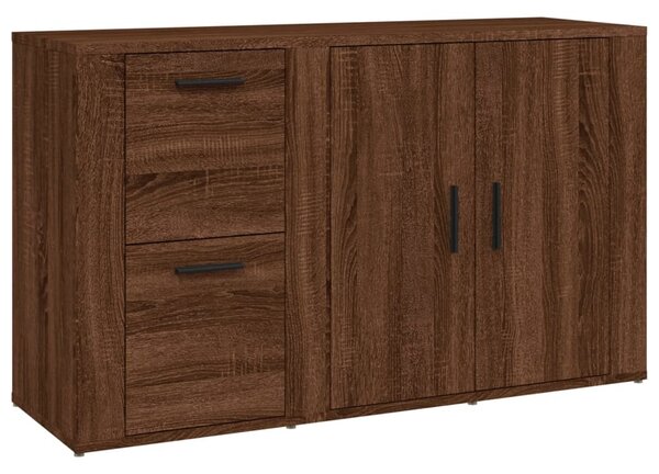 Komoda hnedý dub 100x33x59,5 cm spracované drevo