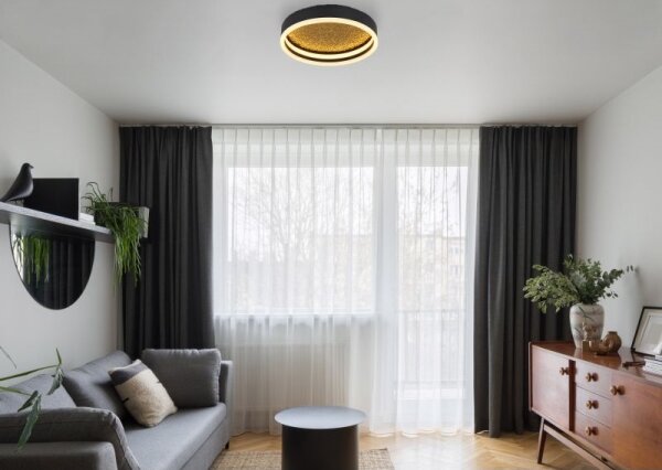 Globo 48460-24 - LED Stropné svietidlo HEDI LED/24W/230V pr. 30 cm čierna