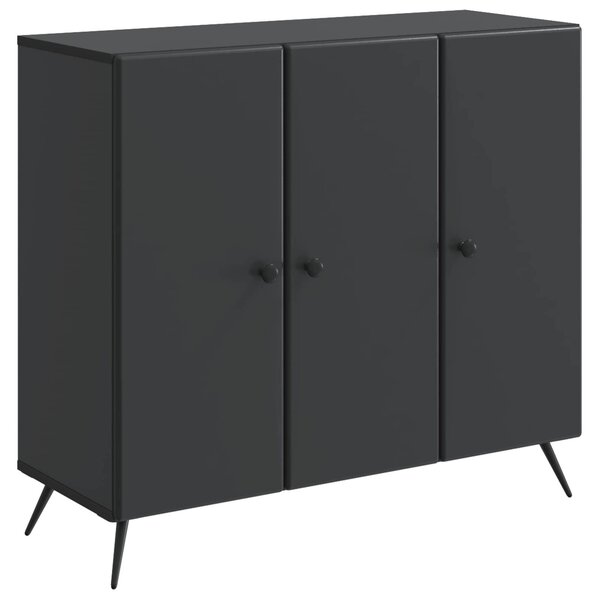 Servírovacia skriňa Čierna 89 x 34,5 x 80 cm Kompozitné drevo