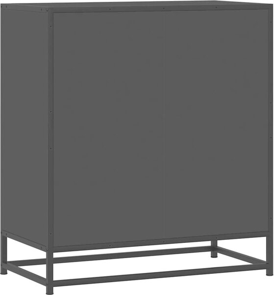 Komoda čierna 68x35x76 cm kompozitné drevo