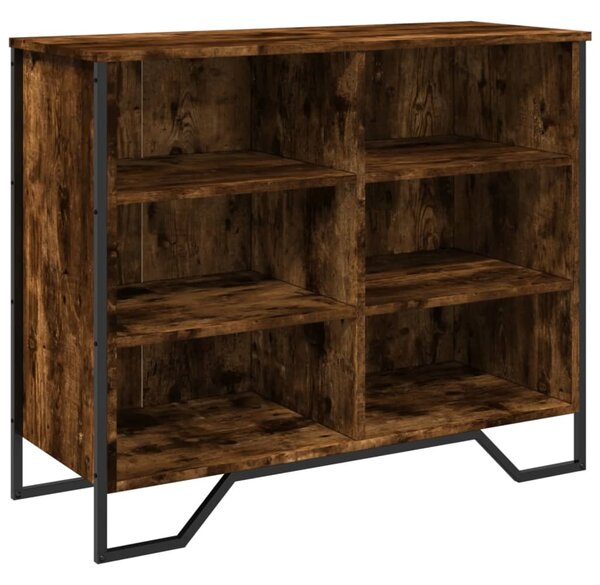 Komoda dymový dub 91x35,5x74,5 cm kompozitné drevo