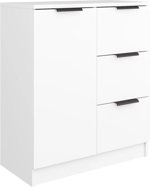 Komoda biela 60x30x70 cm spracované drevo