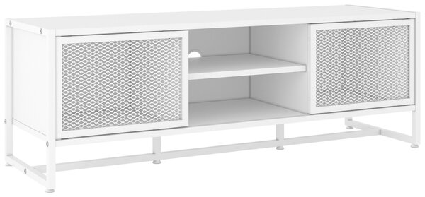 NÍZKA KOMODA, biela, 132/46/41 cm P & B - Online Only drobný nábytok, Online Only