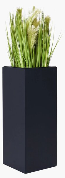 Kvetináč BLOCK, sklolaminát, výška 75 cm, antracit