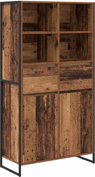 Servírovacia skriňa 2 pcs Staré drevo 81 x 36 x 150.5 cm