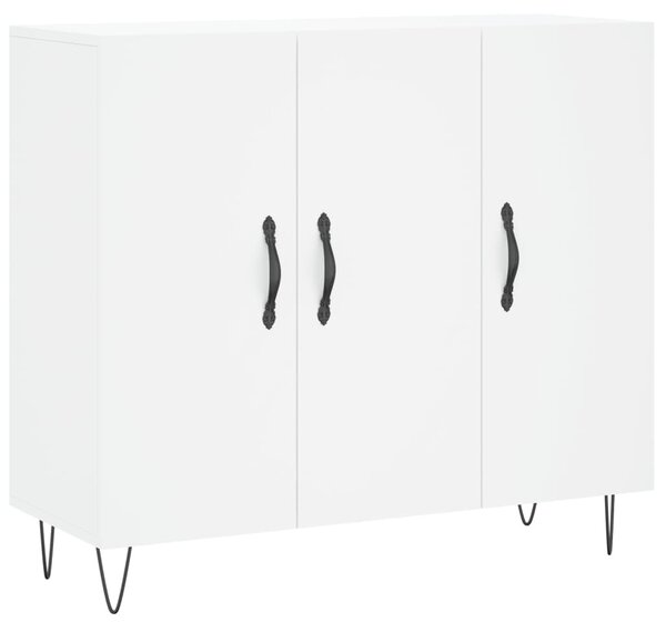 Komoda biela 90x34x80 cm kompozitné drevo