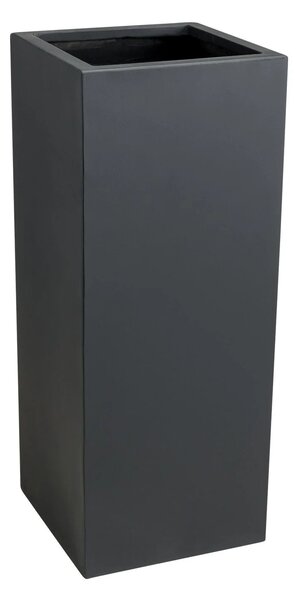 Kvetináč BLOCK, sklolaminát, výška 75 cm, antracit