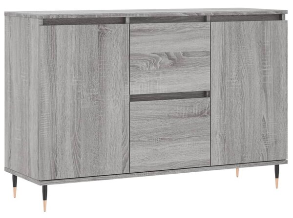 Komoda sivý dub sonoma 101,5x35x70 cm kompozitné drevo