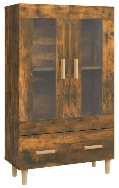 Kredenc dymový dub 70x31x115 cm spracované drevo