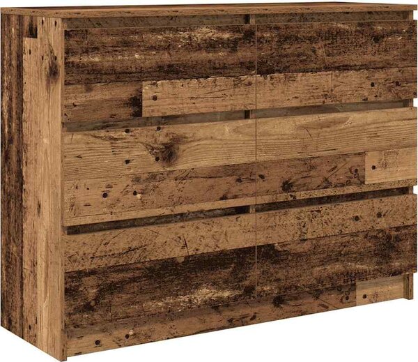 Komoda staré drevo 100x35x76 cm kompozitné drevo