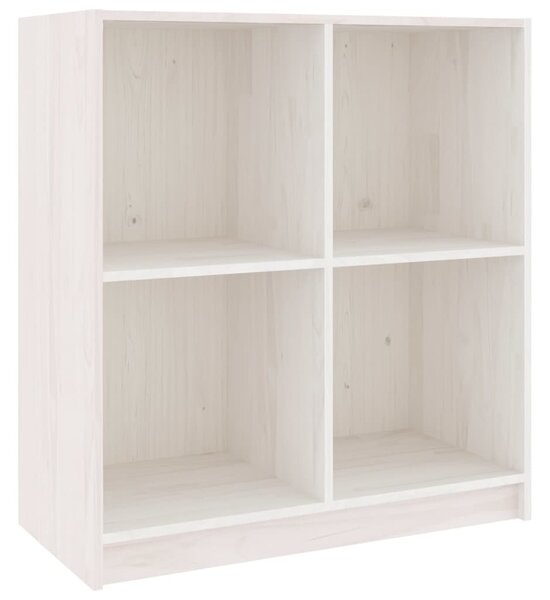 Komoda biela 70x33x76 cm masívne borovicové drevo