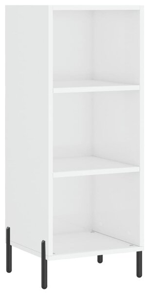 Komoda lesklá biela 34,5x32,5x90 cm kompozitné drevo