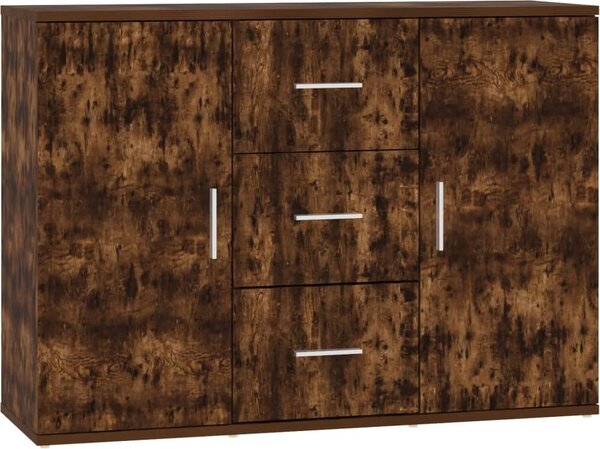 Komoda dymový dub 91x29,5x65 cm spracované drevo