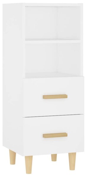 Komoda biela 34,5x34x90 cm spracované drevo
