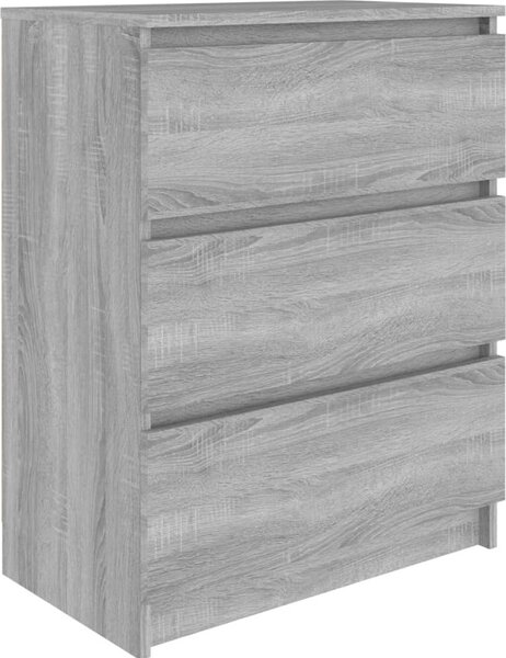 Komoda sivý dub sonoma 60x35x76 cm spracované drevo