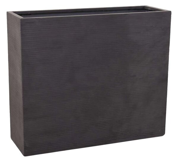 Kvetináč ELEMENTO, sklolaminát, šírka 88 cm, sivá riadky