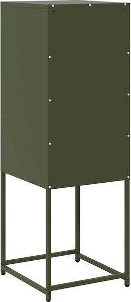 Príborník Olive Green 36x39x107 cm Oceľ valcovaná za studena