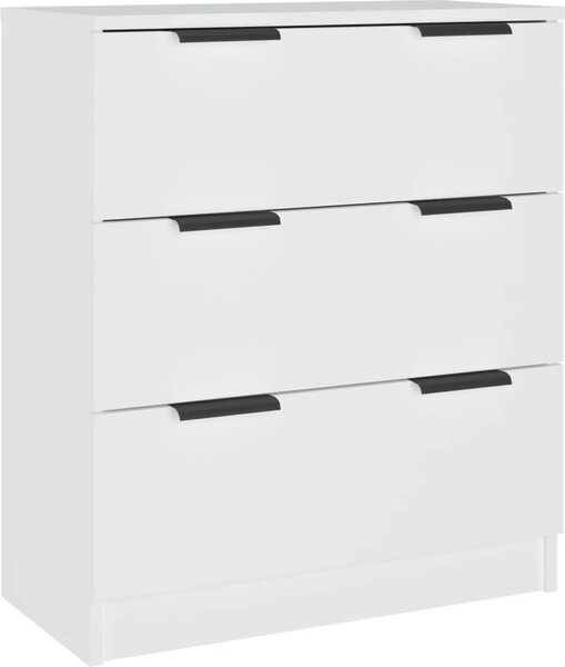 Komoda biela 60x30x70 cm spracované drevo