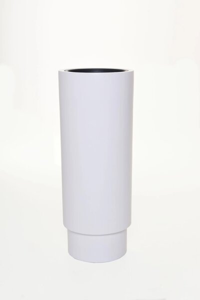 Kvetináč ESCADA, sklolaminát, výška 90 cm, biely