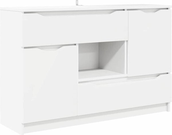 Servírovacia skriňa Biela 100 x 30 x 65,6 Kompozitné drevo