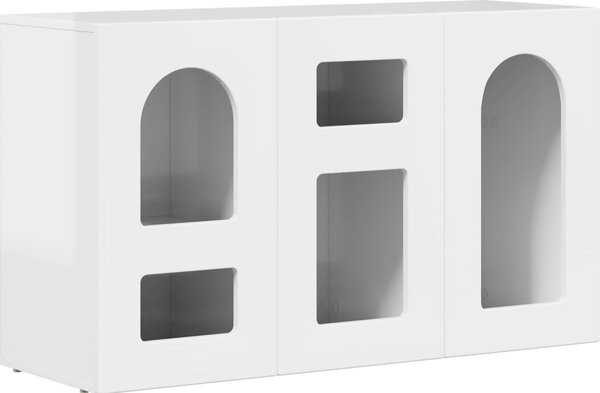 Servírovacia skriňa Vysoký lesk bielej 100 x 35 x 59 cm