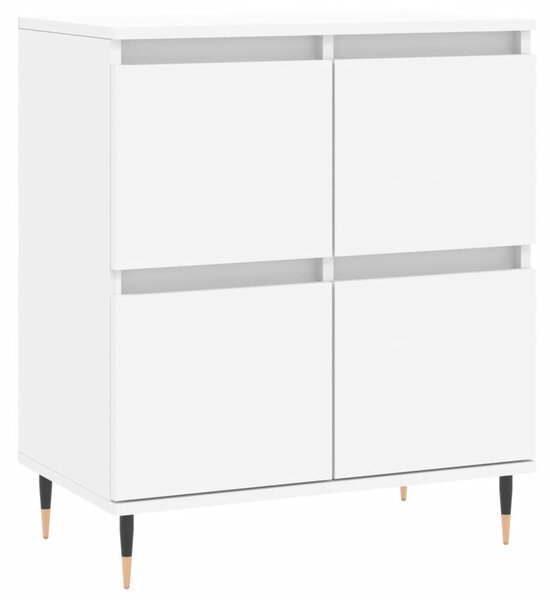 Komoda biela 60x35x70 cm spracované drevo
