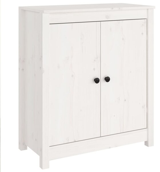 Komoda biela 70x35x80 cm borovicový masív