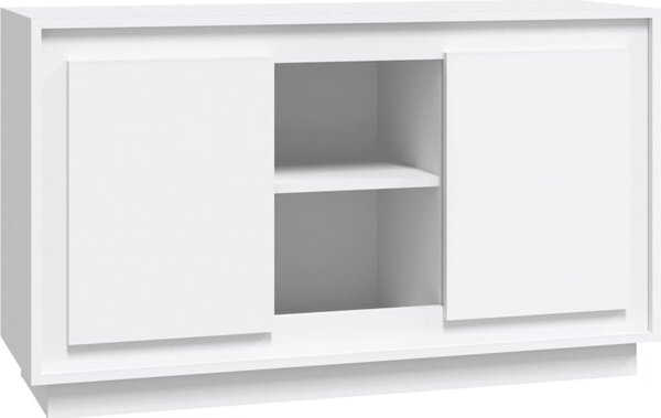 Komoda biela 102x35x60 cm spracované drevo