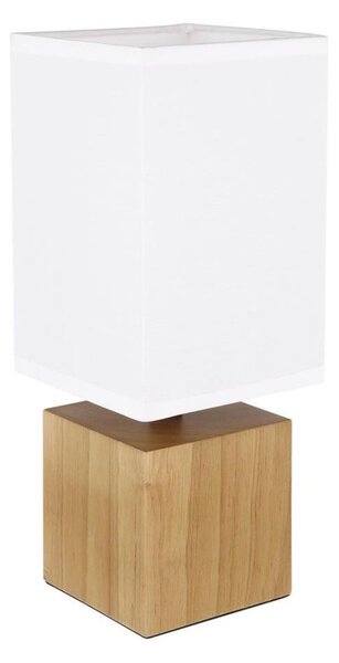 Globo 21628W - Stolná lampa VALENTINO 1xE27/7W/230V biela/hnedá
