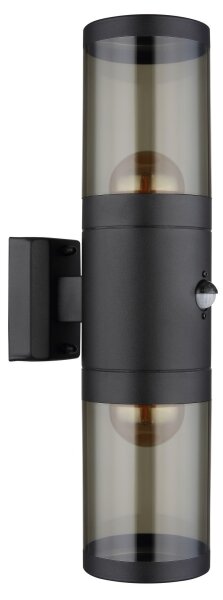 Globo 32014-2BS-Vonkajšie nástenné svietidlo so senzorom XELOO 2xE27/40W/230V IP44