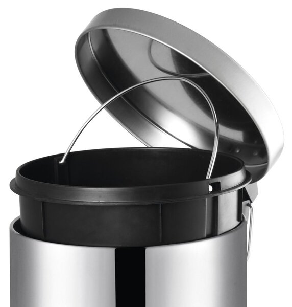 Aqualine Aqualine, SIMPLE LINE odpadkový kôš guľatý 12 l, nerez lesk, 27112