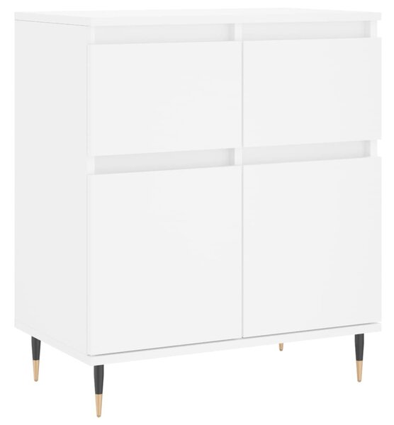 Komoda biela 60x35x70 cm spracované drevo