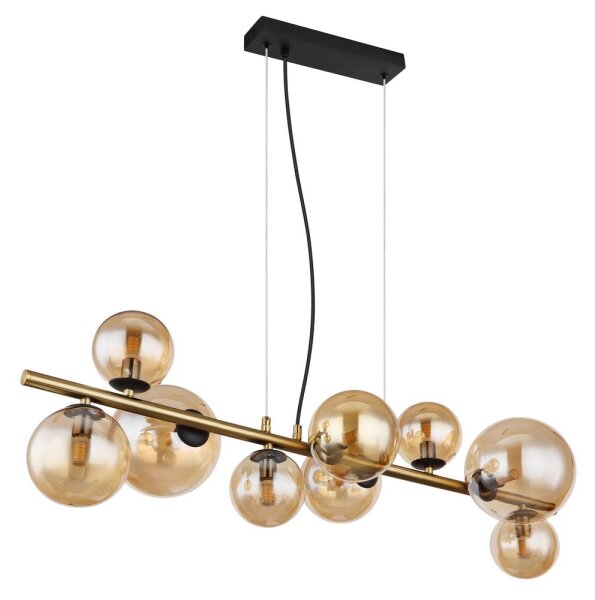 Globo 56135-9H - LED Luster na lanku RIHA 9xG9/3W/230V mosadz