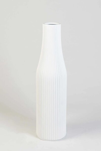 Vysoká váza VERTIGO, sklolaminát, výška 80 cm, biely mat